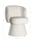 Malfi Swivel Chair | Glam Luxe Uniqwa Collections