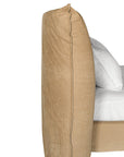 Mallorca Bed | Aniline Leather | Cashew Uniqwa Collections