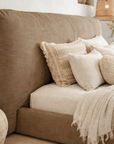 Mallorca Bed | Buffalo Leather | Enoki Brown Uniqwa Collections