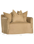 Mallorca One Seater Sofa | Aniline Leather | Cashew Uniqwa Collections