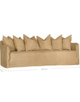 Mallorca Three Seater Sofa | Aniline Leather | Cashew Uniqwa Collections