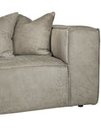 Malta Sofa | Buffalo Leather | Earthy Grey Uniqwa Collections