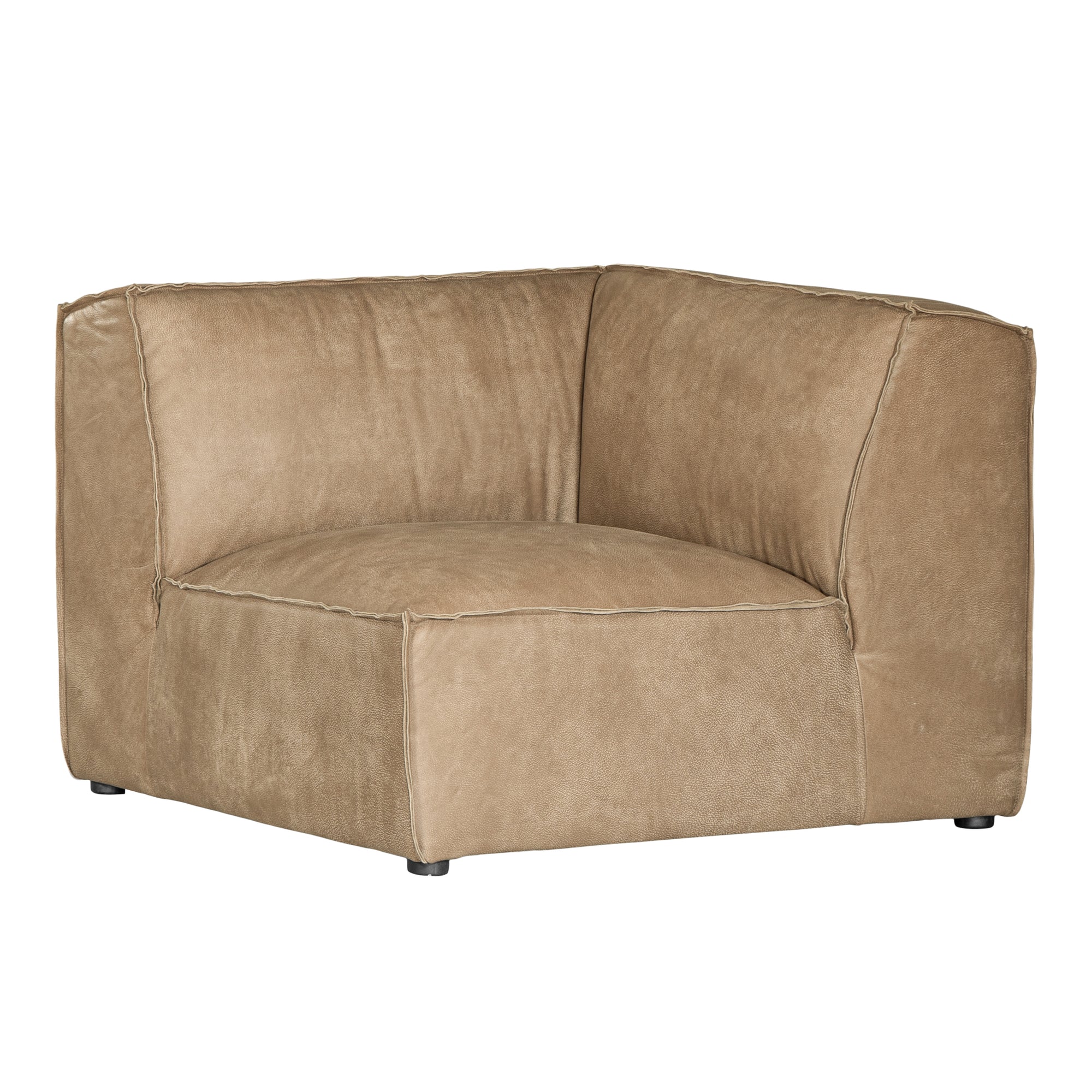 Manson Modular Leather Sofa | Cashew Corner Seat Uniqwa Collections