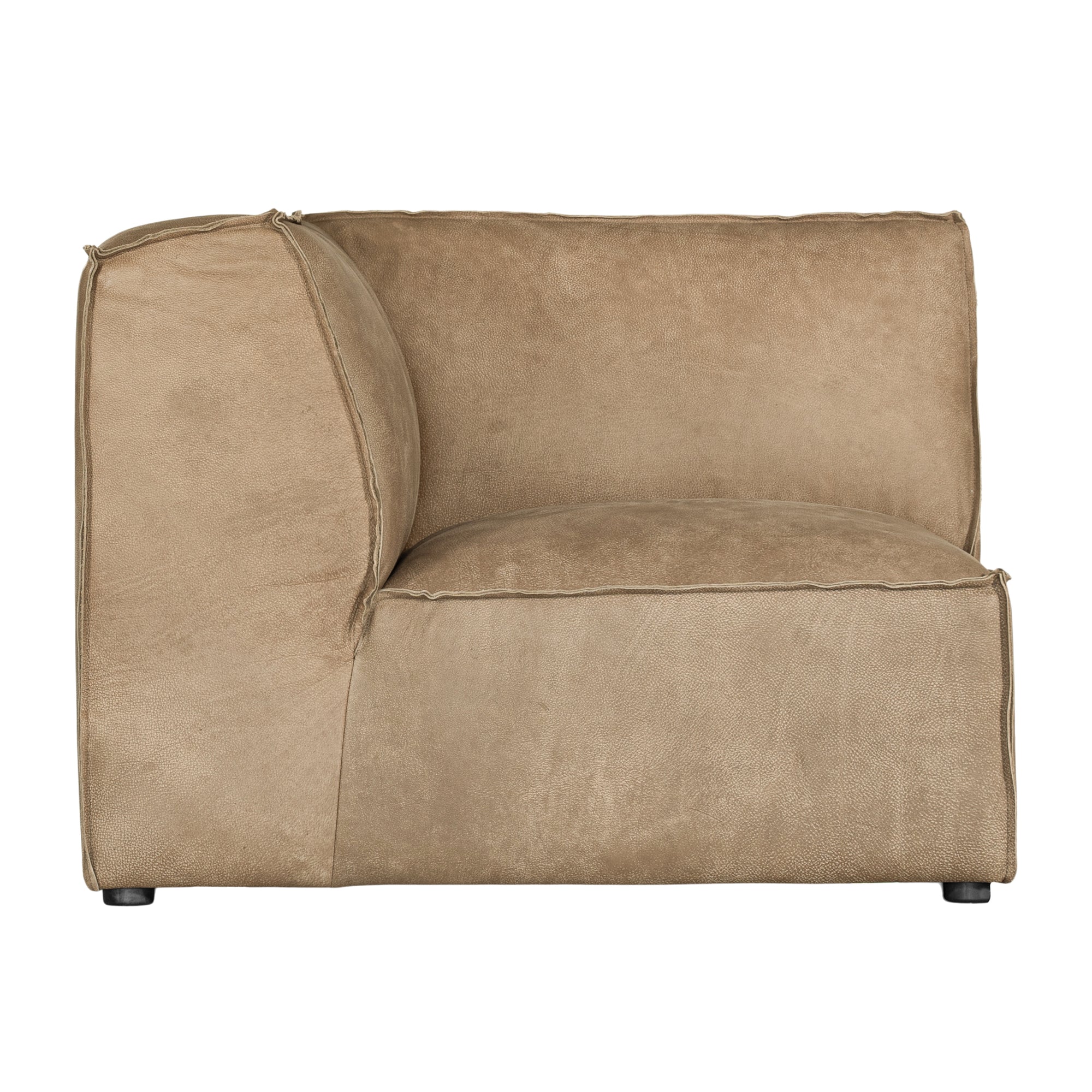 Manson Modular Leather Sofa | Cashew Uniqwa Collections