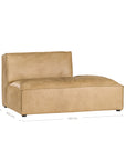 Manson Modular Sofa | Aniline Leather | Cashew Uniqwa Collections