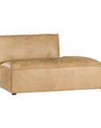 Manson Modular Sofa | Aniline Leather | Cashew Right Side Chaise Uniqwa Collections