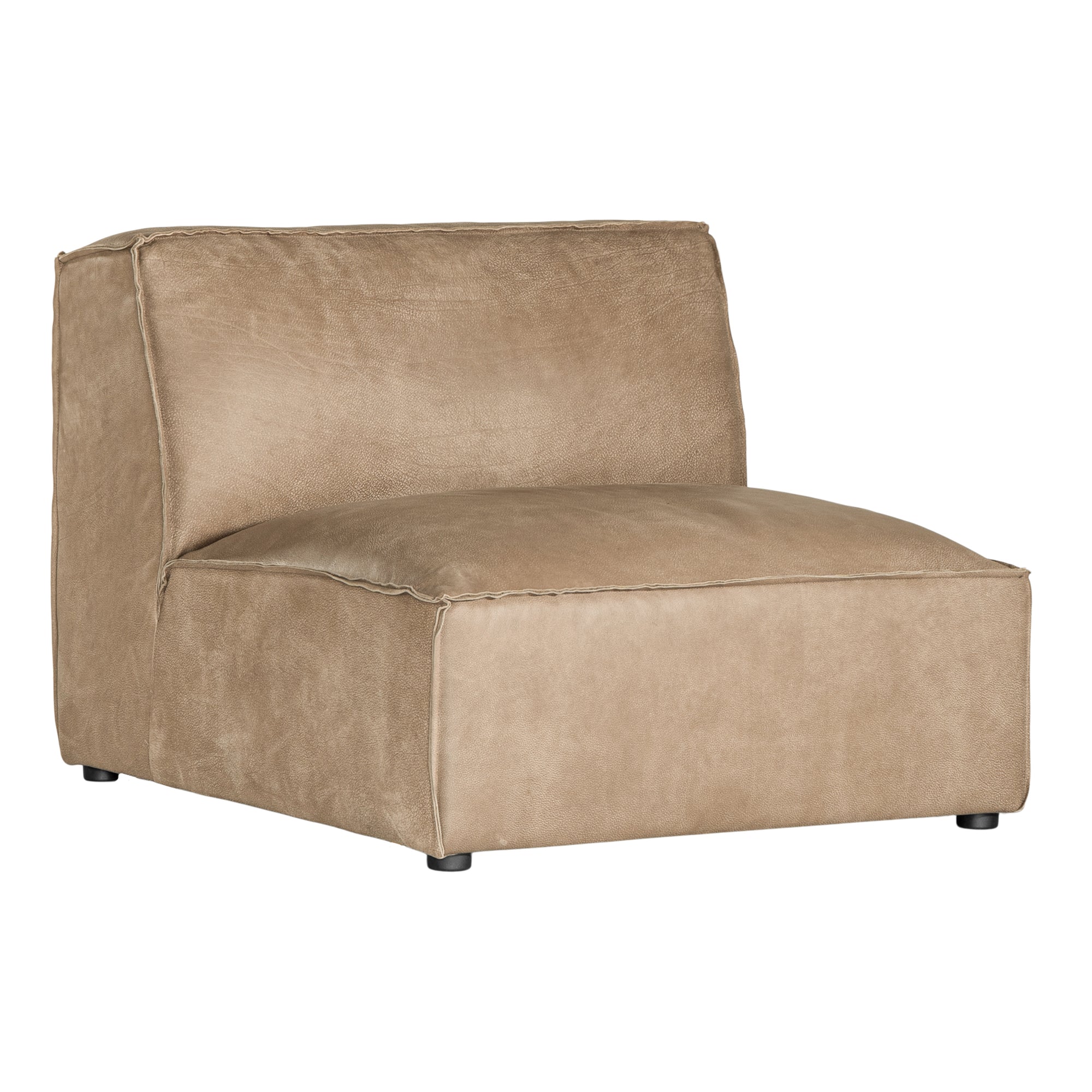 Manson Modular Leather Sofa | Cashew Uniqwa Collections
