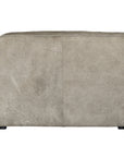 Manson Buffalo Leather Modular Sofa | Earthy Grey Uniqwa Collections
