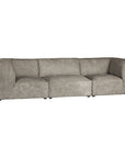 Manson Modular Sofa | Buffalo Leather | Earthy Grey Uniqwa Collections