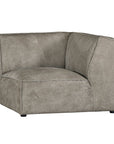 Manson Modular Sofa | Buffalo Leather | Earthy Grey Corner Seat Uniqwa Collections