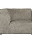 Manson Modular Sofa | Buffalo Leather | Earthy Grey Uniqwa Collections
