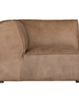 Manson Modular Buffalo Leather Sofa | Mushroom Brown Uniqwa Collections
