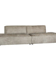 Manson Buffalo Leather Modular Sofa | Earthy Grey Uniqwa Collections