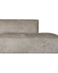 Manson Buffalo Leather Modular Sofa | Earthy Grey Right Side Chaise Uniqwa Collections