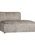 Manson Buffalo Leather Modular Sofa | Earthy Grey Single Seater Uniqwa Collections