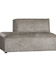 Manson Modular Sofa | Buffalo Leather | Earthy Grey Single Seater Uniqwa Collections