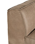 Manson Buffalo Leather Modular Sofa | Enoki Brown Uniqwa Collections