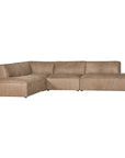 Manson Buffalo Leather Modular Sofa | Enoki Brown Uniqwa Collections
