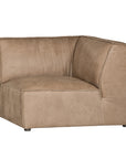 Manson Buffalo Leather Modular Sofa | Enoki Brown Uniqwa Collections
