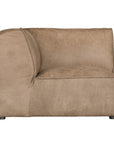 Manson Buffalo Leather Modular Sofa | Enoki Brown Uniqwa Collections