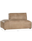 Manson Buffalo Leather Modular Sofa | Enoki Brown Uniqwa Collections