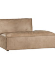 Manson Buffalo Leather Modular Sofa | Enoki Brown Right Side Chaise Uniqwa Collections