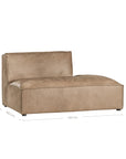 Manson Buffalo Leather Modular Sofa | Enoki Brown Uniqwa Collections