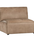 Manson Buffalo Leather Modular Sofa | Enoki Brown Single Seater Uniqwa Collections