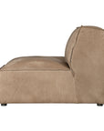 Manson Buffalo Leather Modular Sofa | Enoki Brown Uniqwa Collections