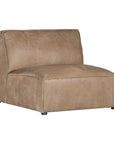 Manson Buffalo Leather Modular Sofa | Enoki Brown Uniqwa Collections