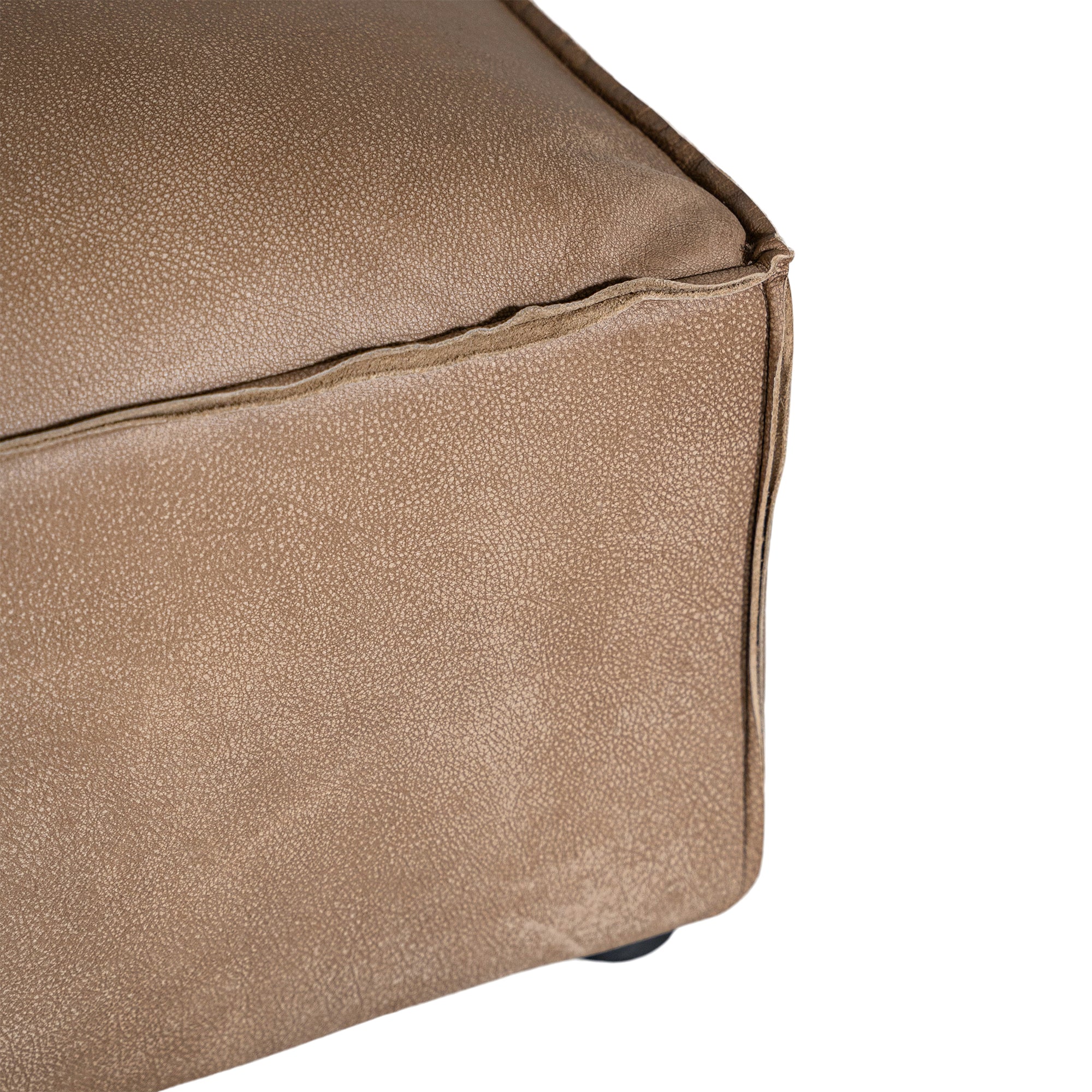 Manson Modular Buffalo Leather Sofa | Mushroom Brown Uniqwa Collections