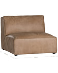 Manson Modular Buffalo Leather Sofa | Mushroom Brown Uniqwa Collections