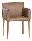 Mayan Armchair | Buffalo Leather Mushroom Brown Uniqwa Collections