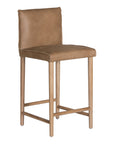 Mayan Counter Chair | Buffalo Leather Mushroom Brown Uniqwa Collections