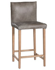 Mayan Counter Chair | Buffalo Leather Stormy Grey Uniqwa Collections