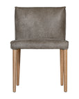 Mayan Dining Chair | Buffalo Leather | Stormy Grey Uniqwa Collections