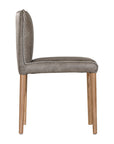 Mayan Dining Chair | Buffalo Leather | Stormy Grey Uniqwa Collections