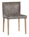 Mayan Dining Chair | Buffalo Leather | Stormy Grey Uniqwa Collections
