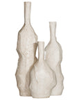 Mazuri Cement Vase | White Wash Uniqwa Collections