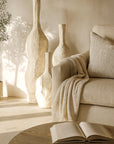 Mazuri Cement Vase | White Wash Uniqwa Collections