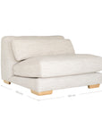 Mukuru Sofa | Single Seat | Natural Uniqwa Collections