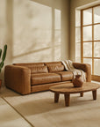 Mukuru Sofa | Three Seater | Leather | Cera Brown Uniqwa Collections