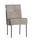 Nadi Dining Chair | Buffalo Leather | Earthy Grey Uniqwa Collections