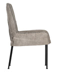 Nadi Dining Chair | Buffalo Leather | Earthy Grey Uniqwa Collections