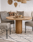 Nadi Dining Chair | Buffalo Leather | Earthy Grey Uniqwa Collections