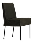 Nadi Dining Chair | Moss Black Canvas Uniqwa Collections