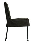Nadi Dining Chair | Moss Black Canvas Uniqwa Collections