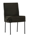 Nadi Dining Chair | Moss Black Canvas Uniqwa Collections