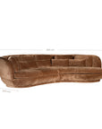 Nesta Sculptural Sofa | Bronze Uniqwa Collections