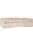 Nesta Sculptural Sofa | Sand Mirage Uniqwa Collections